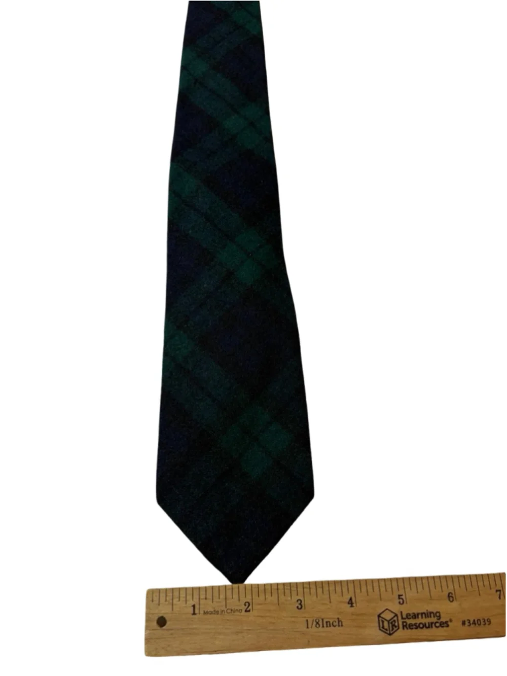 Vintage Pendleton Black Watch Plaid Wool Tie Palmer House Chicago